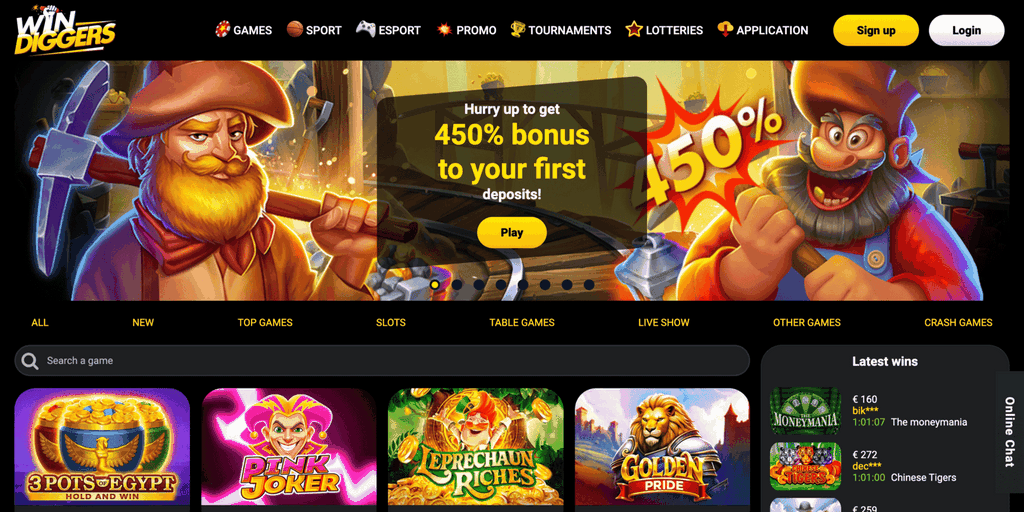 Win Diggers Casino Review (2025 )